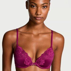 Lace-Trim Push-Up Bra